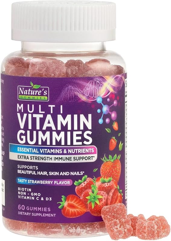 Nature's Gummies Multivitamínico em Gomas Vegetariano — 60 gomas