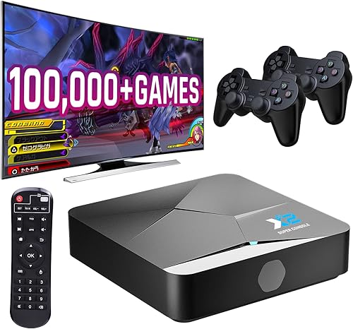 Lutonvia Super Console x2 Gaming and TV System Retro Video Game Console with 100k+ Classic Games, supports 60+ Emulators Video Game Console,S905X2