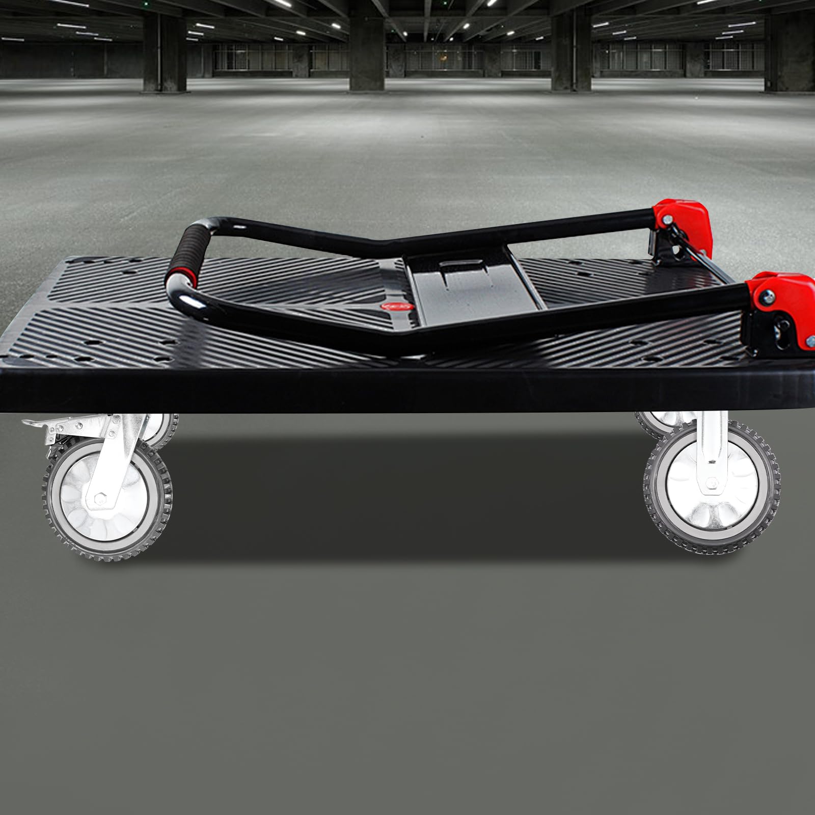 4er set Lenkrollen, Transportrollen Möbelrollen für Möbel, Schwerlastrollen mit Bremse, für Innen- und Außenbereich, Werkzeug Industrietransport, Tragfähigkeit bis 600kg