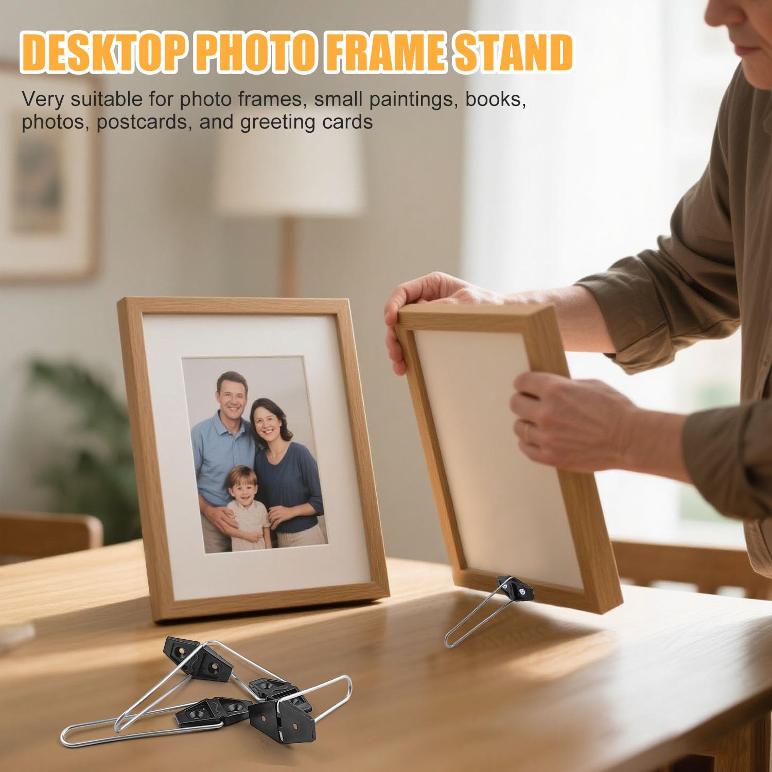 GZhaizhuan Bilderrahmen Ständer 40-tlg - Tischstaffeleien In 2 Größen | Mit Schrauben & Schraubendreher