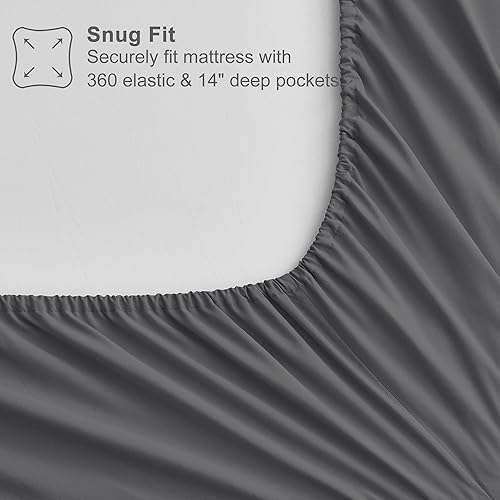 Miniatura 6 de Maple&Stone - Juego de edredón individual XL de 5 piezas en una bolsa, alternativo al plumón, con sábanas, funda de almohada y funda decorativa,