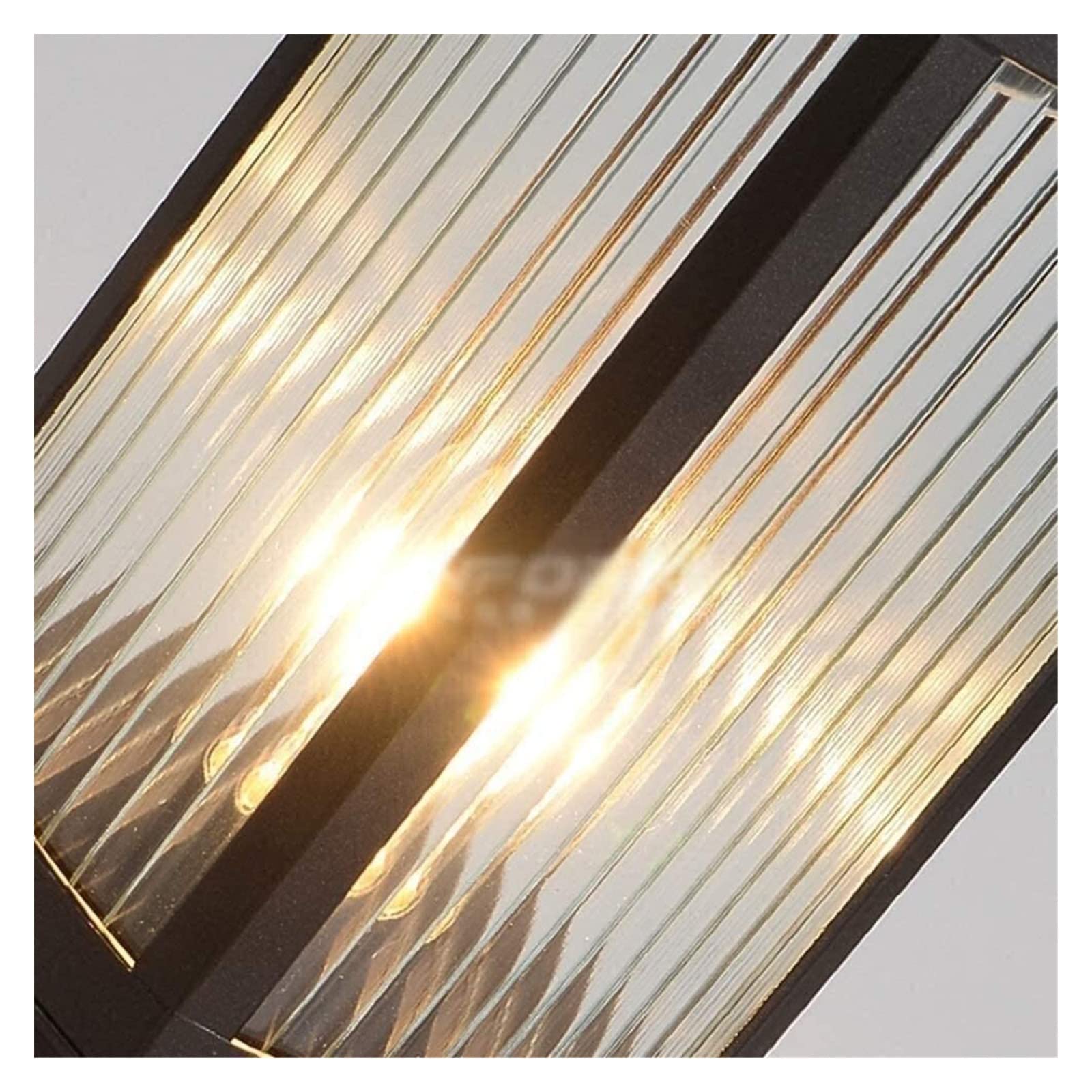 Lampada da cortile Lampada da pilastro solare in vetro pressofuso Impermeabile IP54 Lampada da palo a palo solare a LED Recinzione esterna Villa Giardino Lanterna a palo retrò Cortile Illuminazione a