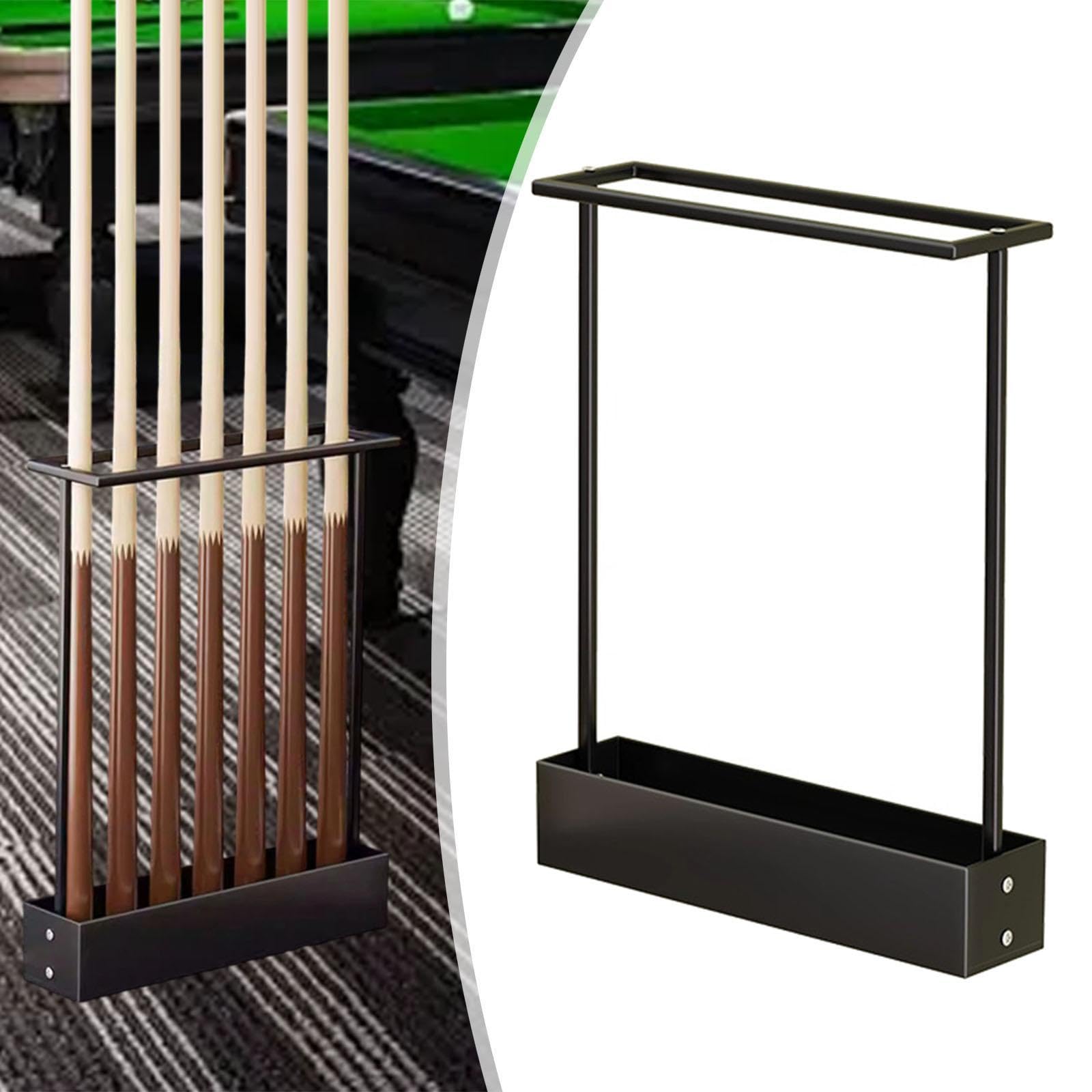 Qianly Porta Stecche da Biliardo Supporto da Terra Rastrelliera Angolare Porta Mazze da Golf Espositore Verticale in Metallo Adatto per E Angolo