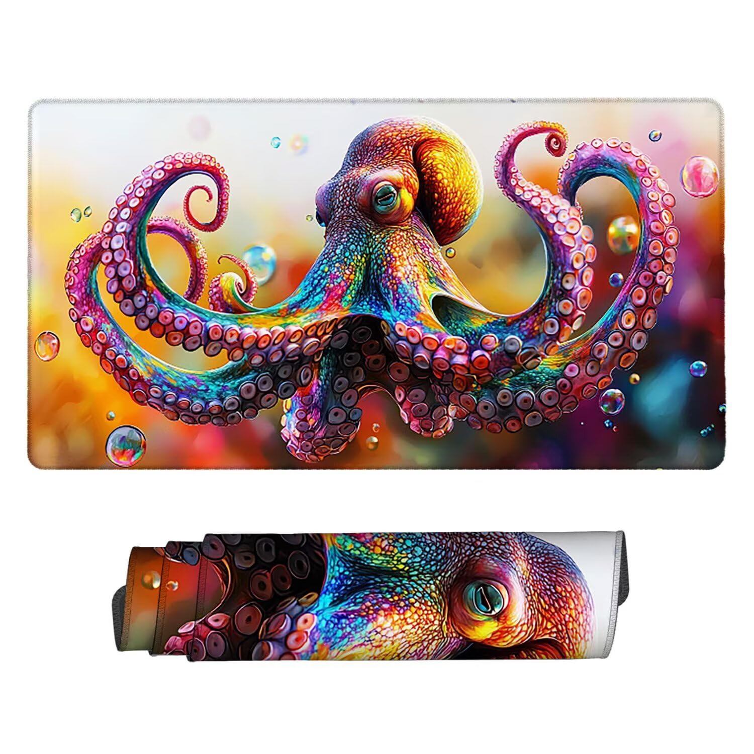 Podkładka pod mysz do gier, 1200 x 600 mm, XXL, duża podkładka pod mysz do gier, antypoślizgowa, wodoodporna, rozszerzona XXL długa klawiatura, akcesoria biurowe, do gier, komputera, komputera