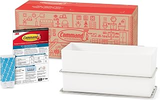 Command Wall and Cabinet Organizer with Water Resistant Strips, Organize Your Bathroom, Easy to Open Packaging