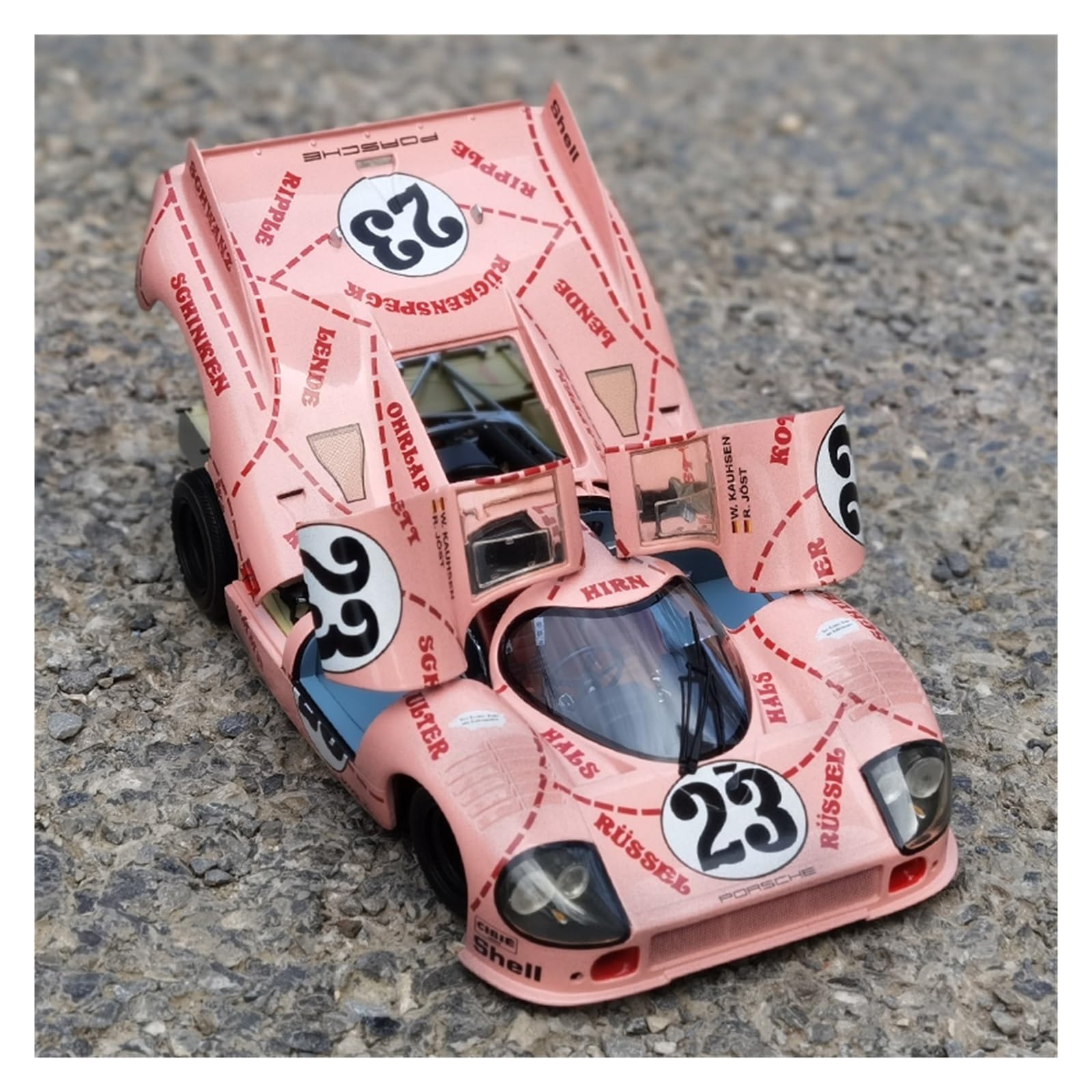 Scale Finished Model Car 1:18 Scale for Porsche 917 23# Le Mans