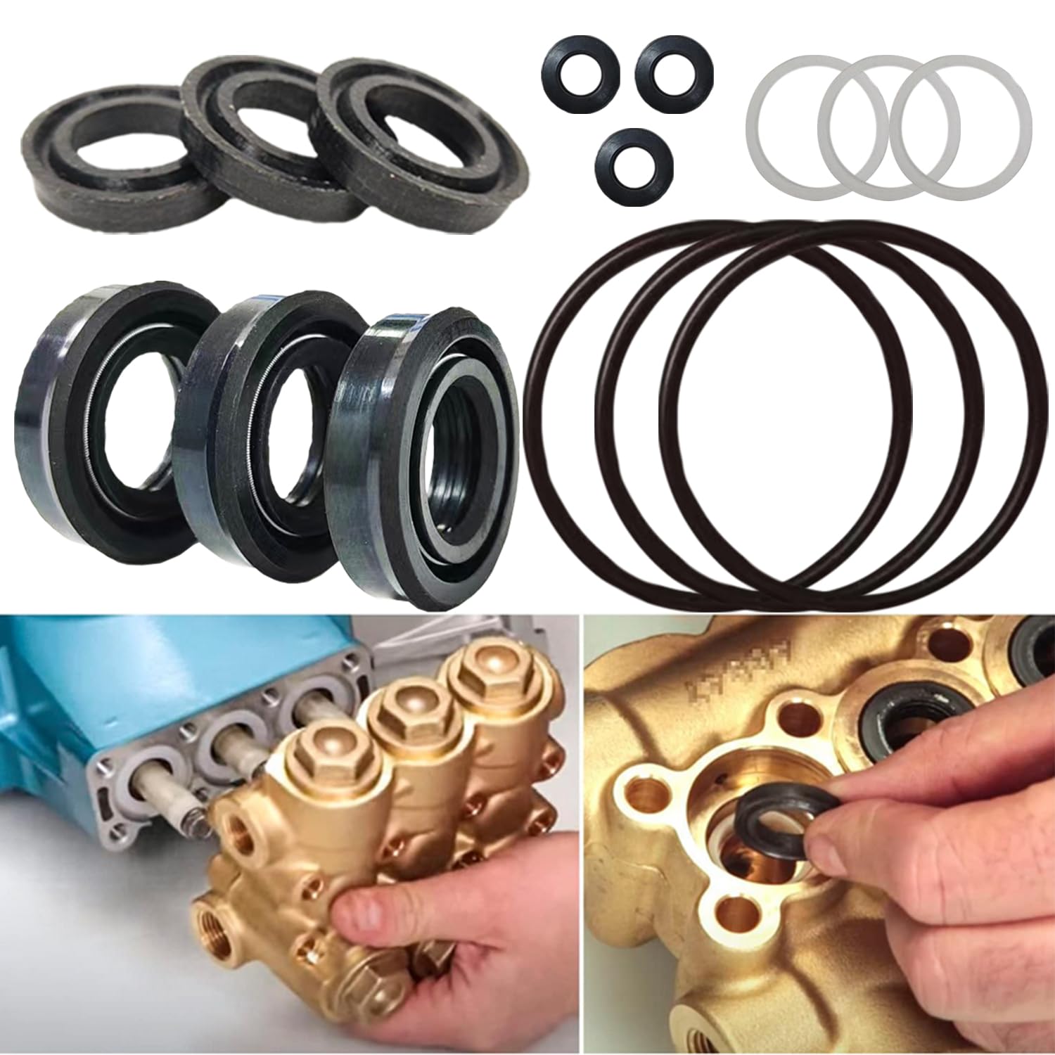 15PCS 34262 Seal Kit, Cat Pump 66DX 6DX Pressure Washer Pump