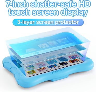 Contixo V9 Kids Tablet, 7 HD Android Tablet with Parental Controls, Blue