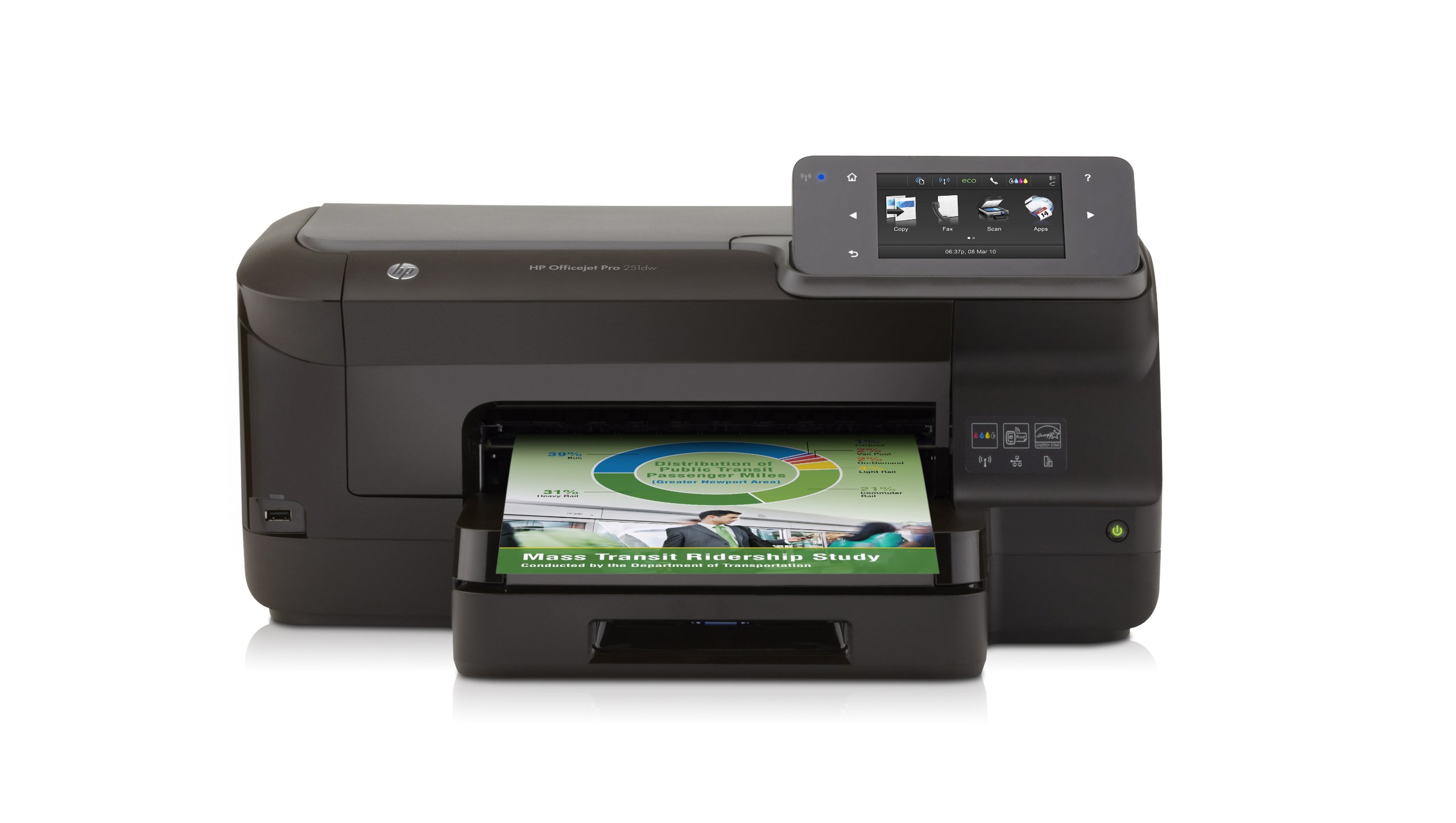 HP OfficeJet Pro 251dw Imprimante Jet d'encre Couleur 20 ppm Wi-Fi Noir