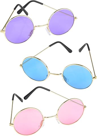 JOHN LENNON COLORED SUNGLASSES Multi, 3 pack