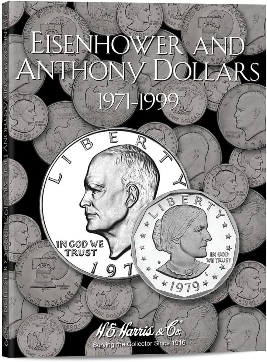 Harris Eisenhower & Anthony Dollars 1971-1999 Coin Folder 2699