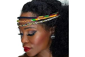 African Headband: Vibrant Kente Stripes for Style and Connection