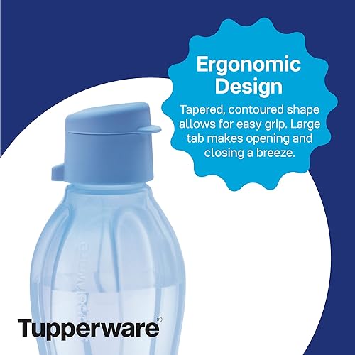 Miniatura 5 de Tupperware Brand Eco+ - Botella de agua reutilizable pequeña de 16.9 fl oz, paquete de 5, apta para lavavajillas y sin BPA, ligera y a prueba de