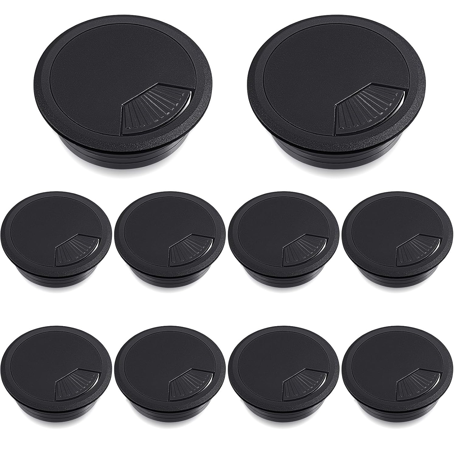 COD  1PCS 50/53/60/80mm Desk Table Plastic Cable Hole Cover Cable Fastener Buckle Line PC Computer Desk Round Wire Tidy Grommet Office Wire Hold I.380389744 - View #8