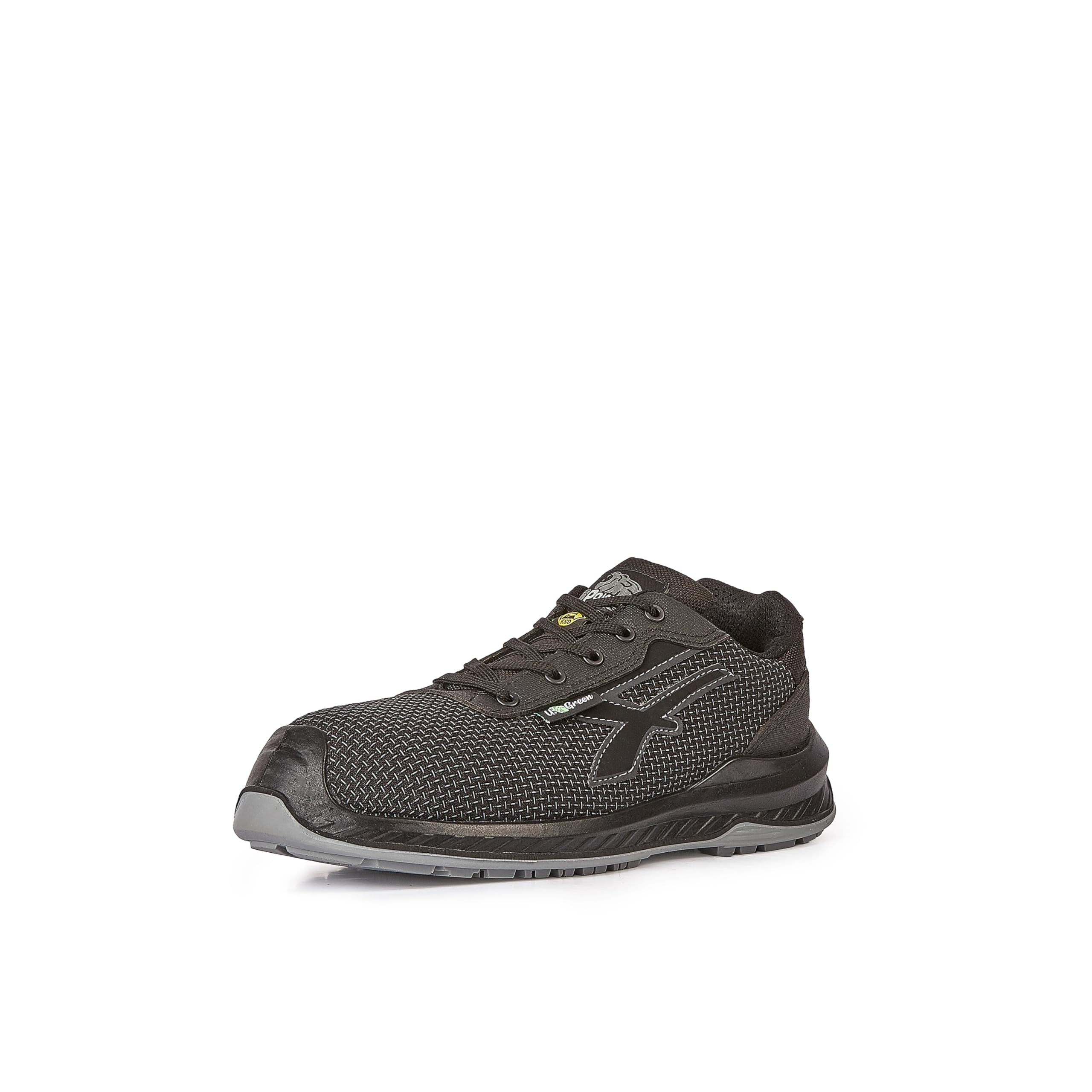 U-Power RI20384 Linea Red Industry Green Modelo EMBER Zapatos de Trabajo, S3 SRC CI ESD, Negro