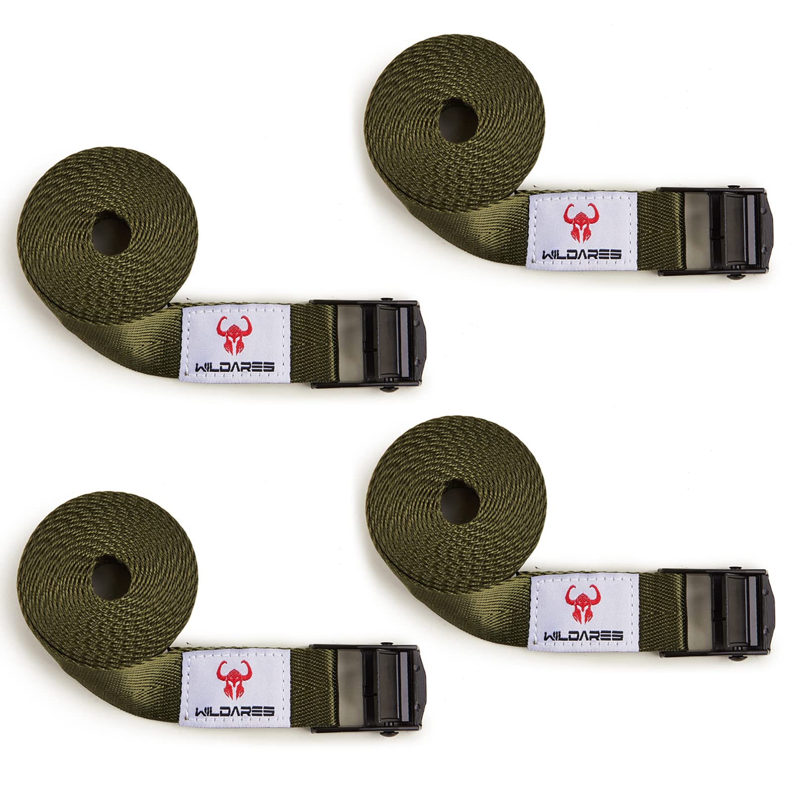 1" x 6.6' Trail Cam Strap,Trail Camera Strap,1800 lbs,Heavy-Duty Game Camera Strap,Tree Belts,Wildares Durable Nylon Fiber,Long-Lasting Alloy Buckle,Pack of 4