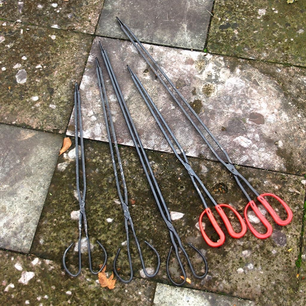 Heavy-Duty Fireplace Tongs, Indoor Firewood & Log Tweezers for Handling Coal and Debris(A 68cm/26.7")