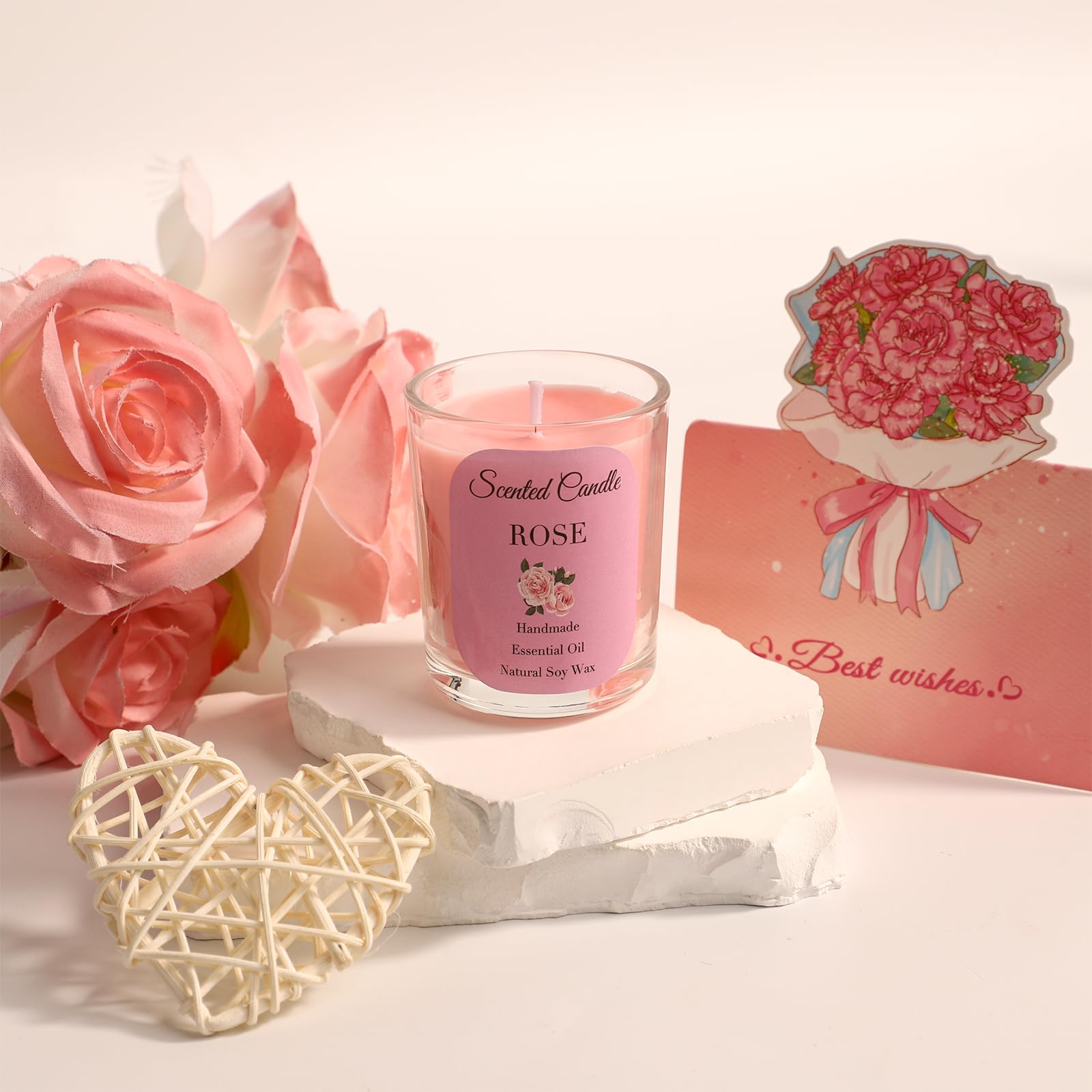 Cesto regalo di alta qualità per donne, perfetto per compleanno, guarigione o ringraziamento per lei. Ideale per mamma, sorella, migliore amica (tazza rosa)