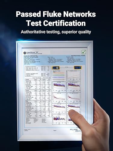 Miniatura 6 de UGREEN Cable Ethernet Cat 8 de 20 pies, cable de red trenzado de alta velocidad de 40 Gbps 2000 Mhz Cat8 RJ45 blindado para interiores resistentes