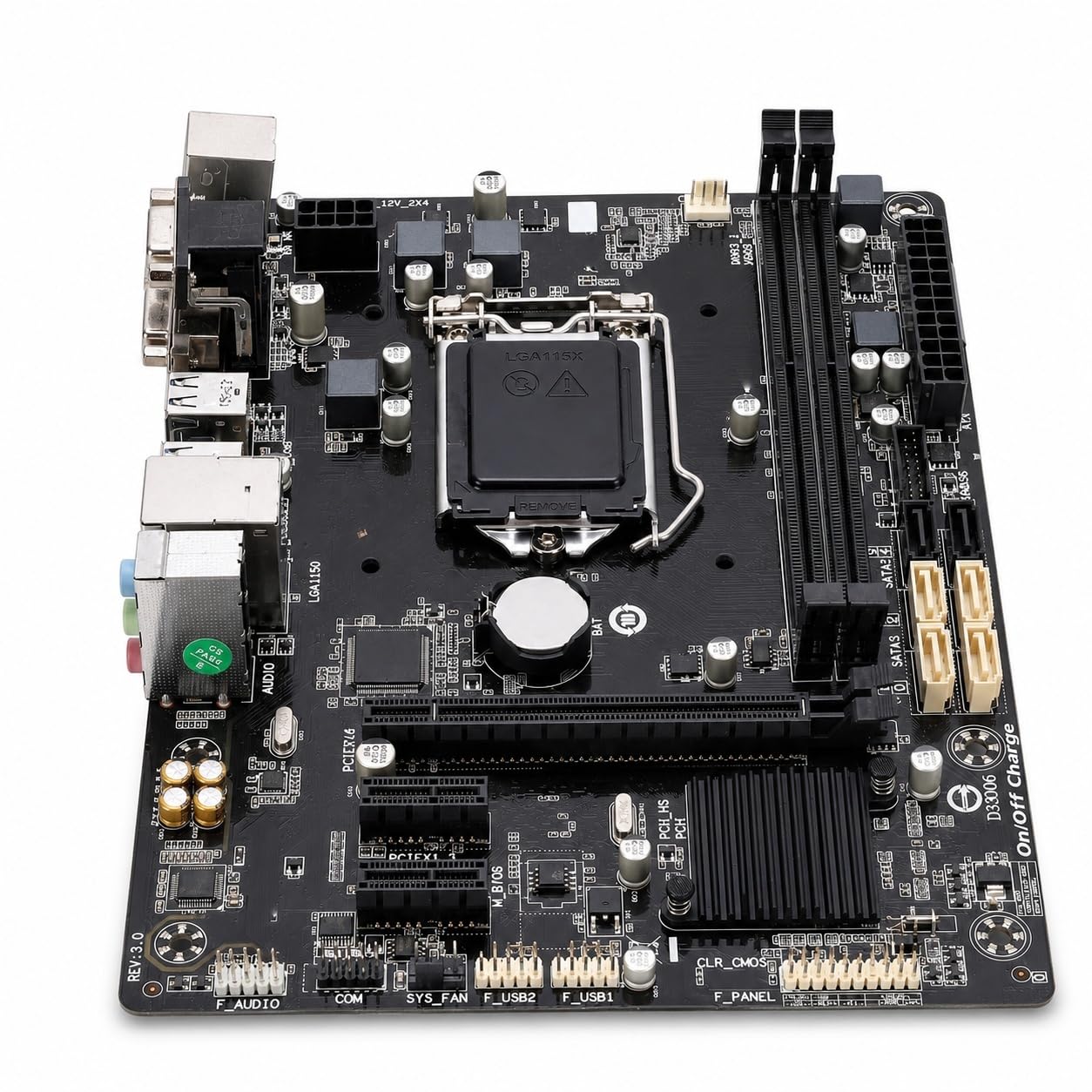 Elprico Scheda Madre Micro ATX, PCIe 3.0, LGA 1150, DDR3 Fino a 1600 MHz, Supporto per Core S K I3-4130, Scheda Madre PC con Porte USB 3.0 USB 2.0
