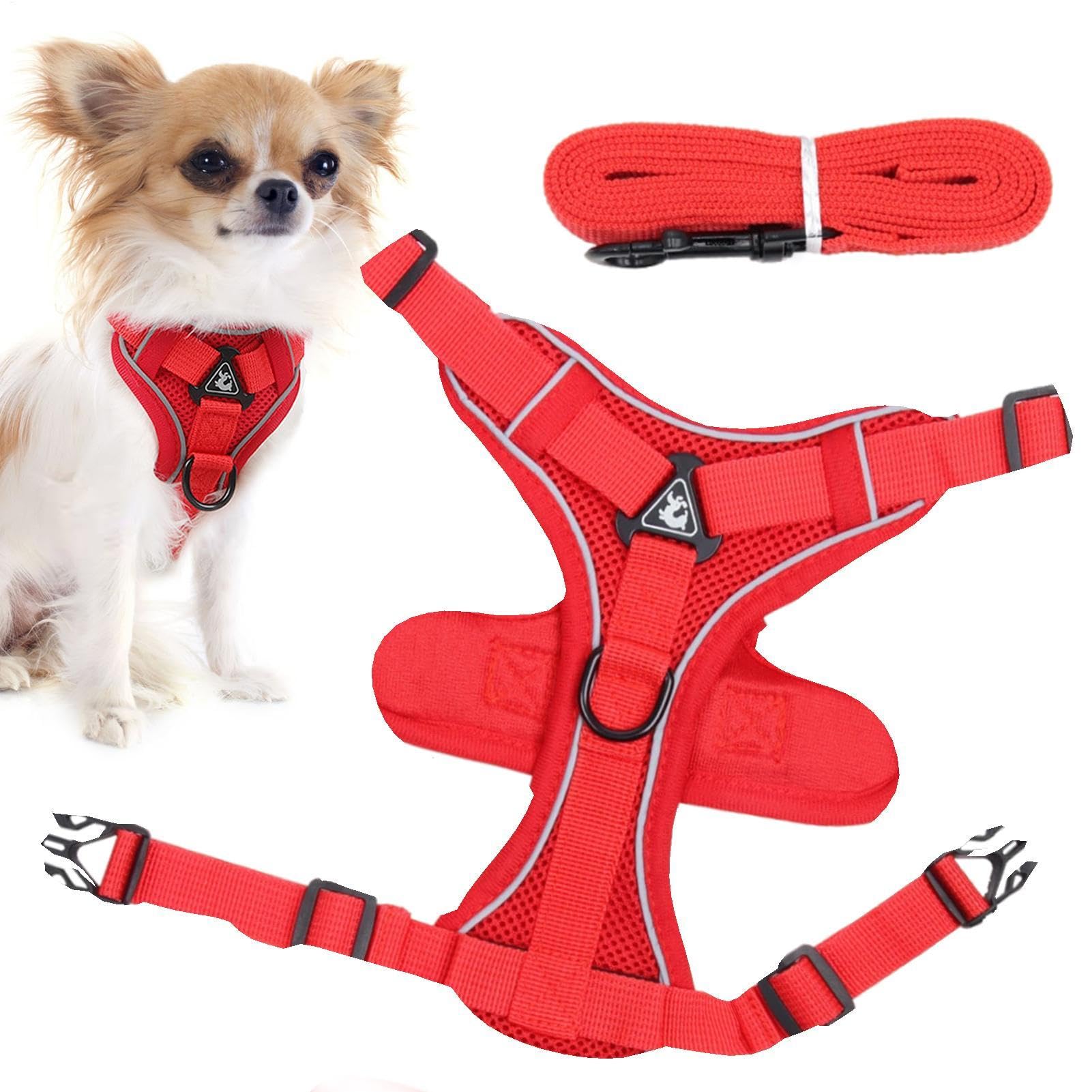 Escape Proof Cat Harness,Heavy Duty Kitten Lead - Cat Harness and Lead Set for Walking Kitten and Puppy, Escape Proof Reflective