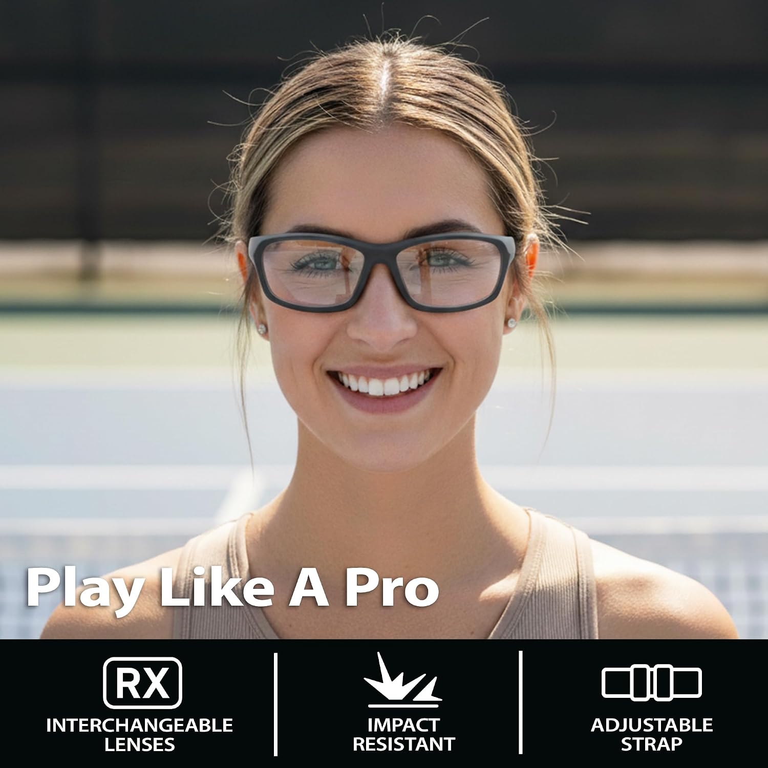 BLUE CUT Sports Protection Goggles, Anti-Fog Lenses Safety Glasses for Basketball, Pickleball and All Outdoor Sports