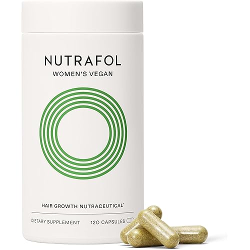Nutrafol Women's Hair Growth Supplements, For Women 18-44 Years Old, Clinically Tested for Visibly Thicker, Stronger Hair, 100% Vegan Ingredients, Dermatologist Recommended - 1 Month Supply
