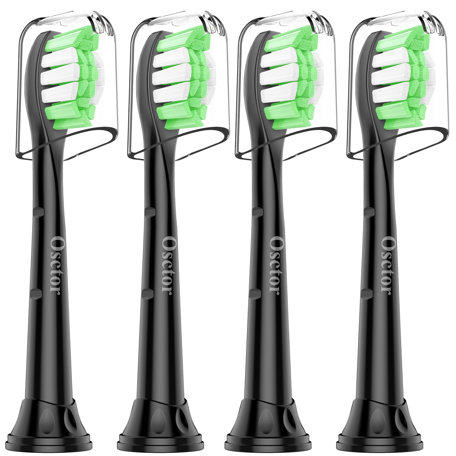Osctor Fit for Sonicare Replacement Heads, Toothbrush Replacement Brush Heads Compatible with Philips Sonicare Click on Electric Toothbrush, 4 Pack,