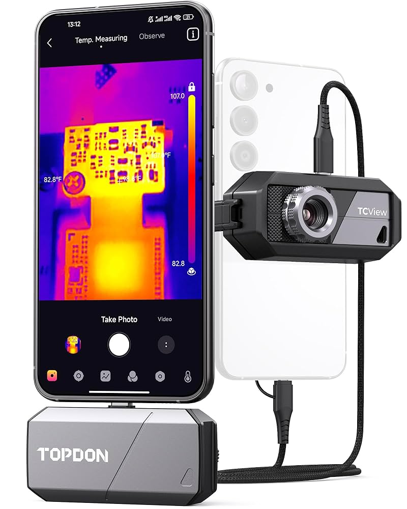 TOPDON TS001 サーモカメラ Amazon.com: TOPDON TS001 256x192 IR Resolution Thermal