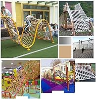 Vista 6 de Red de carga para niños, red de escalada al aire libre, estructuras de roca, juegos de columpios, red de seguridad para escalar, red de escalera