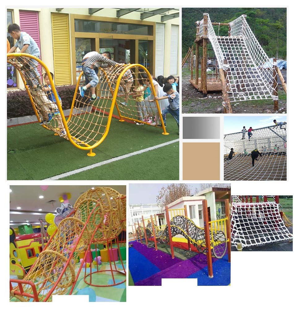 Red De Carga De Nailon para Camiones Y Remolques, Redes De Seguridad, Red De Cuerda para Escaleras, Red De Escalada para Carga, Red De Escalada para Parques Infanti,2X3m/6.6X9.8ft