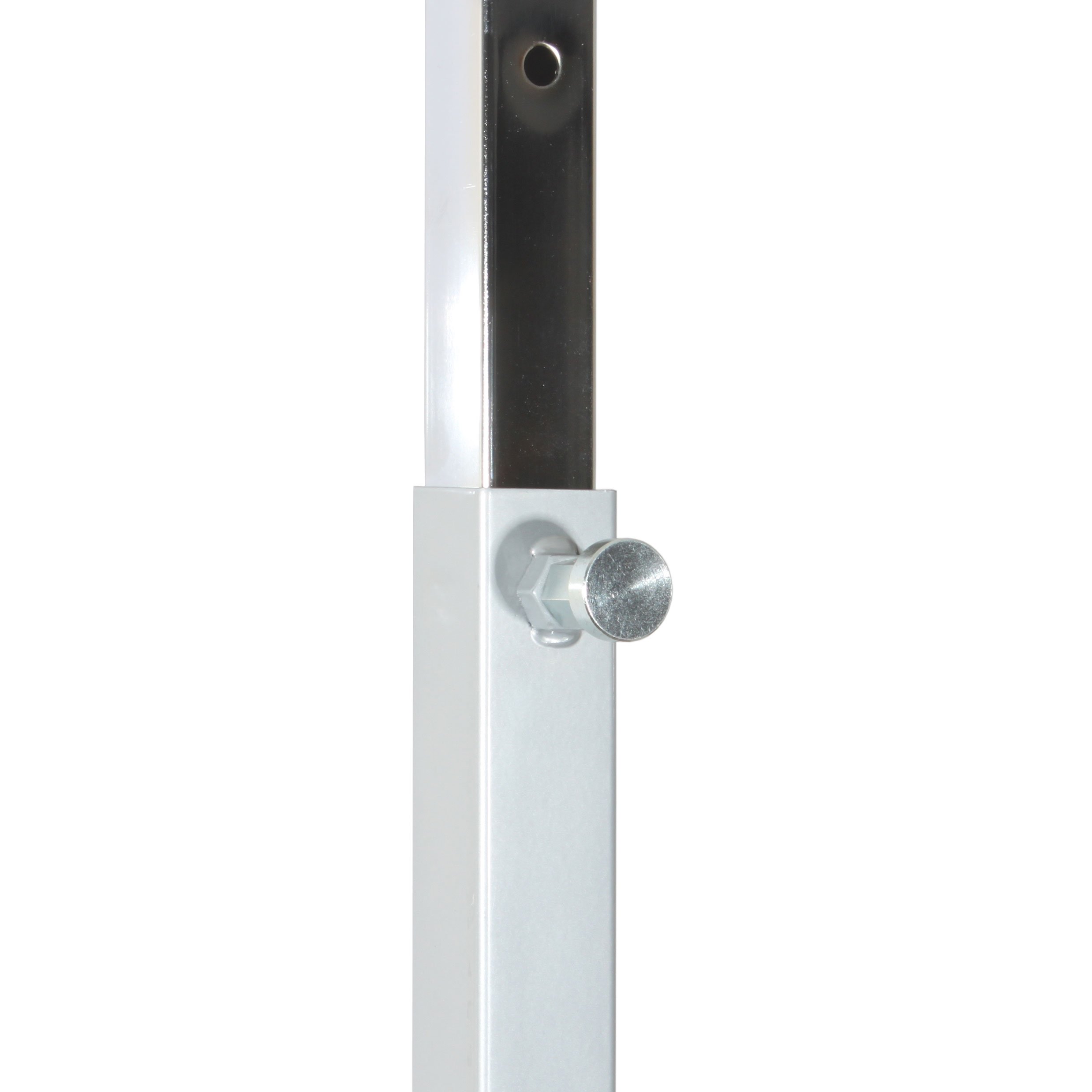 GERSO Profi Schwerlast Kleiderständer höhenverstellbar 125–205 cm | 150 kg Tragkraft | Industrie-Qualität Metall verchromt | Rollbar mit 80 mm Lenkrollen & Bremse | Stabiler Garderobenständer Premium