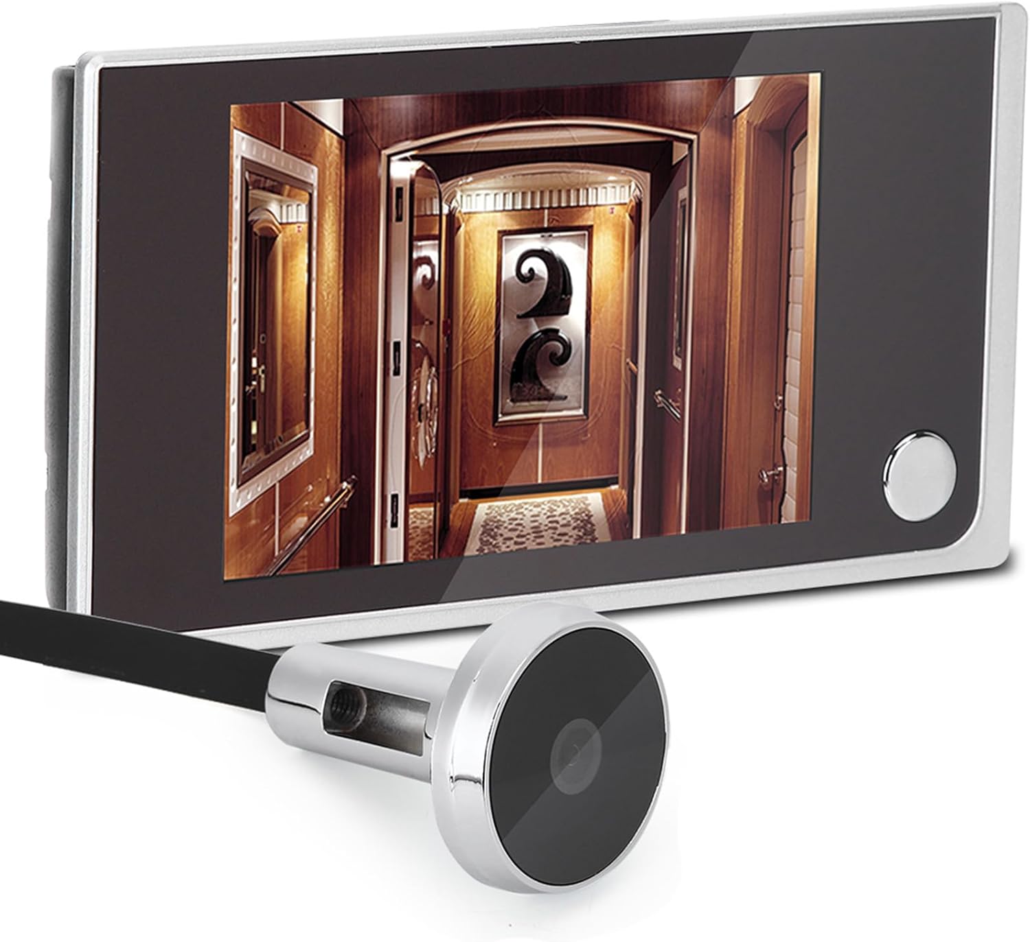 Eye Hole Camera Door Peephole Camera 20×14×5 3.5 Digital LCD 120 Degree Peephole Viewer Photo Visual Electronic