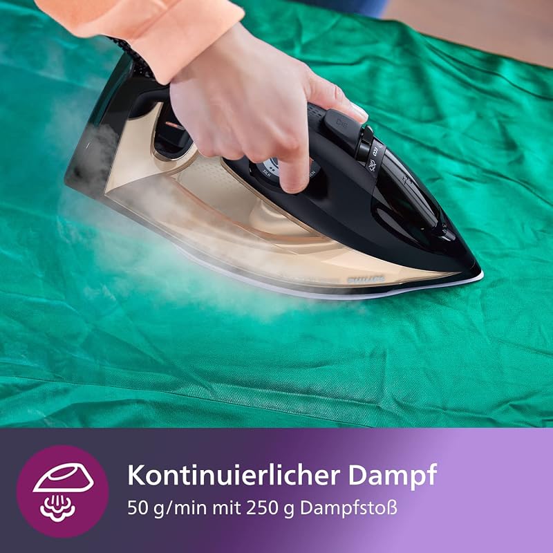 Philips 7000 Series gőzölős vasaló 50g/min folyamatos gőz 250g gőzlökés