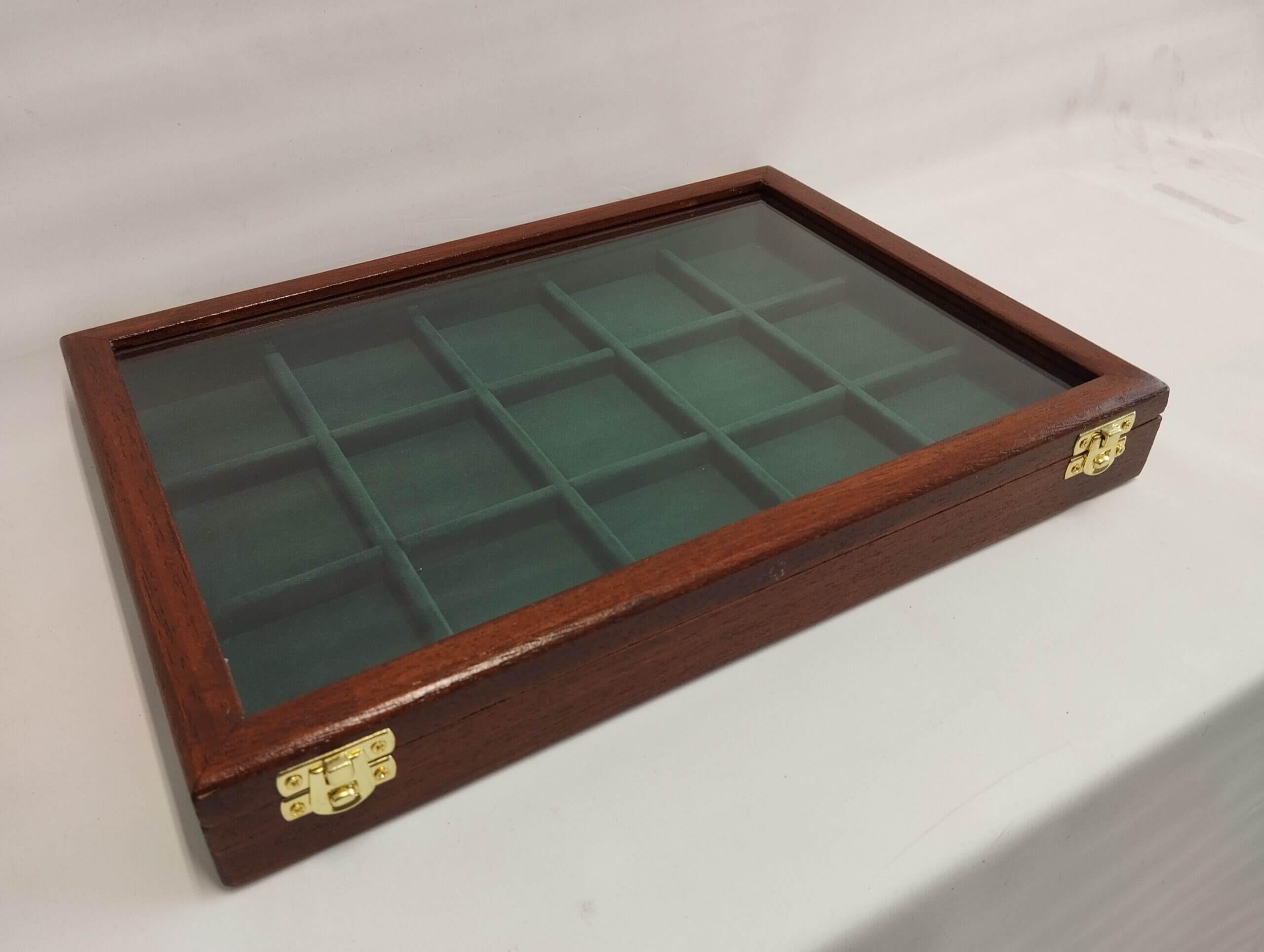 Vitrina para Reloj de Bolsillo – Estuche de Madera Artesanal para un Reloj de Bolsillo, Caja Expositora para Coleccionistas e Idea de Regalo