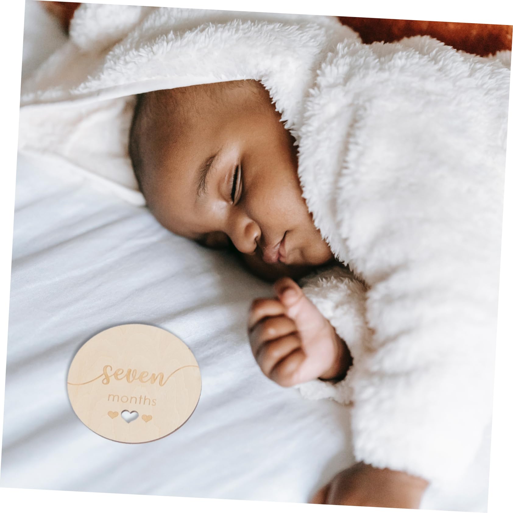 ULDIGI 15pc Set Wooden Baby Milestone Discs Monthly Milestone Cards for Memories Newborn Photo Prop Wood Safe for Boys and Girls