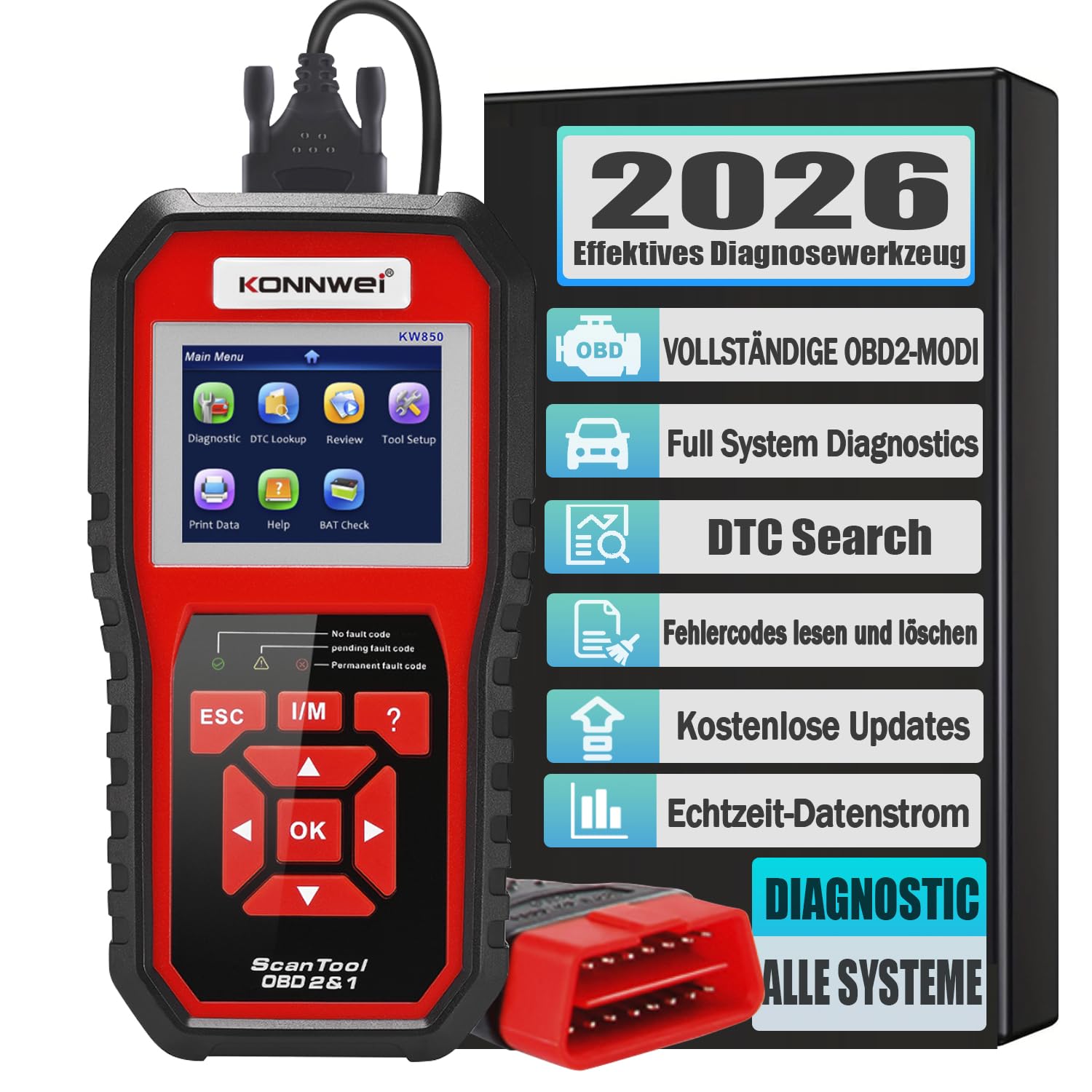 Konnwei Obd2 Diagnosegerat