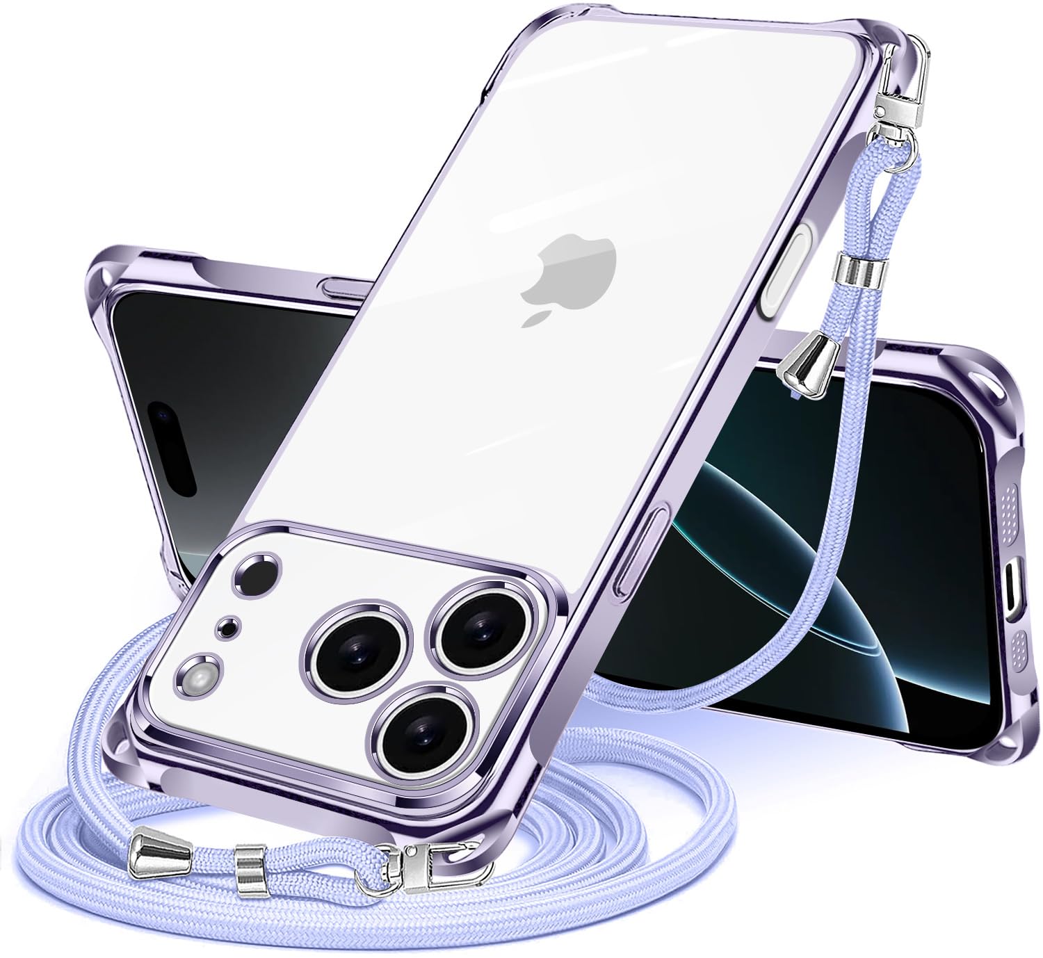 【値引き可】iPhon17proケースネックストラップセット Amazon.co.jp: NISIILNG iPhone 18 Pro / 17 Pro 用 ケース クリア