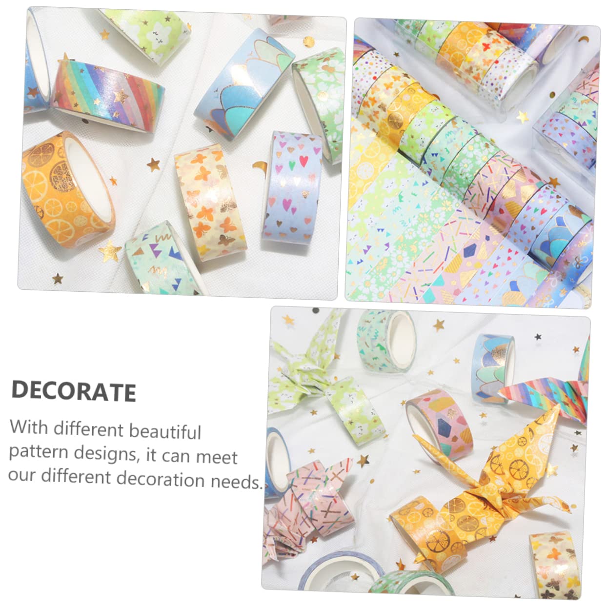 Operitacx 36rotoli Nastro Adesivo Decorativo Washi Con Design Elegante Per Scrapbooking e Di Nastro Adesivo Adatto Per Lavoretti Creativi e Decorazioni Artigianali
