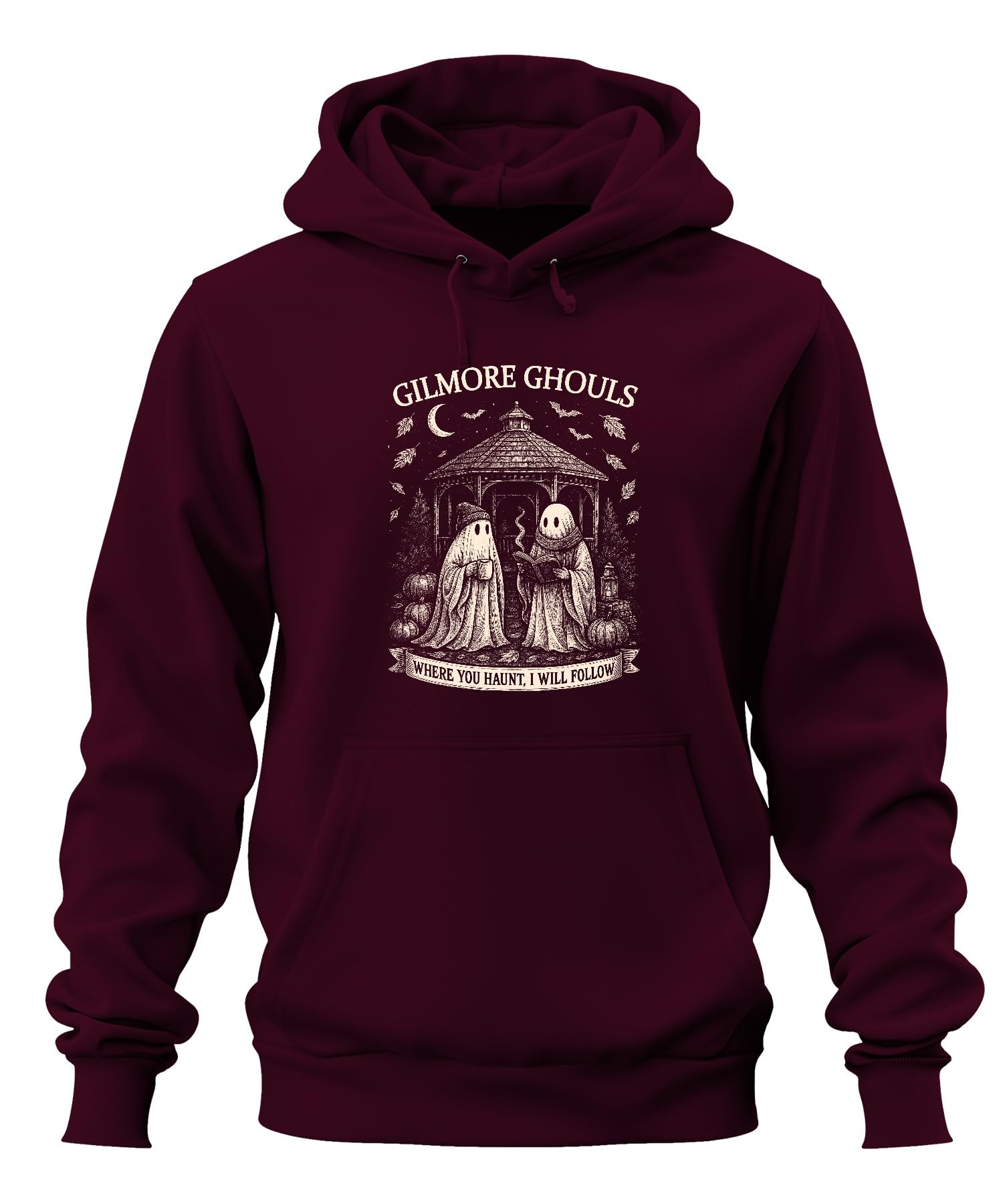 Gilmore Ghouls Where You Haunt I Will Follow Duchy Halloween Dynia Unisex bluza z kapturem