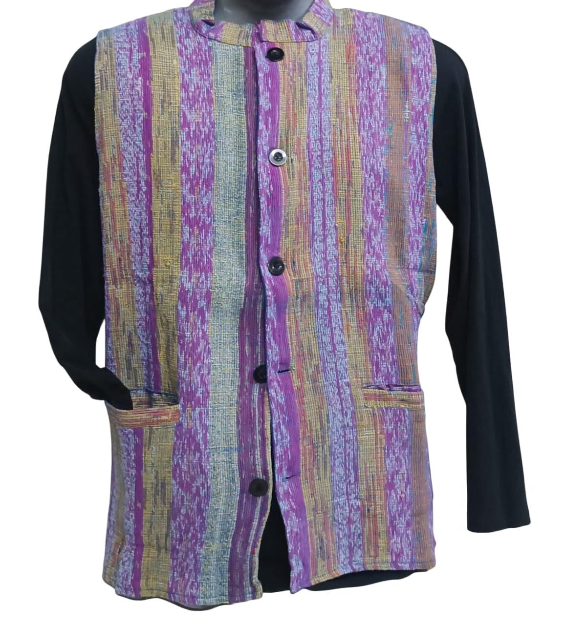 ekok Sleeveless Khesh Jacket for Gents – Winter Wear, Cotton Linen Lining, Khesh Fabric Outer (48)-picture-22