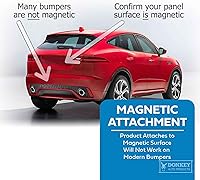 Vista 6 de Soporte magnético, cubierto de caucho, alta calidad, para placa de licencia (paquete con 2 unidades), mantenga asegurada su etiqueta de demostración