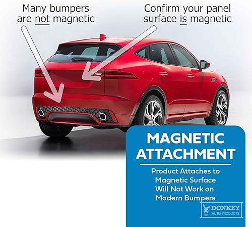 Miniatura 6 de Soporte magnético, cubierto de caucho, alta calidad, para placa de licencia (paquete con 2 unidades), mantenga asegurada su etiqueta de demostración