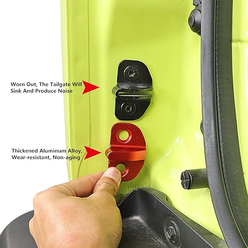 Miniatura 2 de YOCTM, Limitador de tope de aluminio para portón trasero, ruido anormal, reduce el hundimiento del portón trasero compatible con Suzuki Jimny JB64