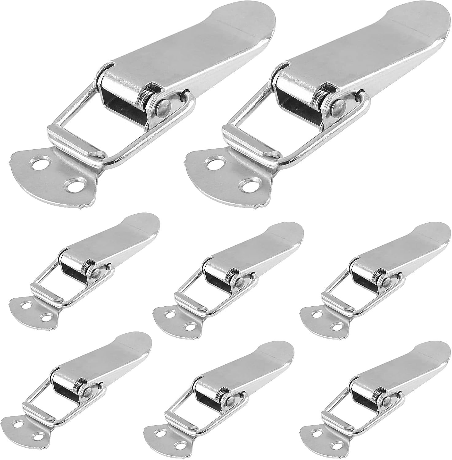 Buy Waziaqoc 8Pcs Spring Loaded Toggle Latch Lock, Stainless Steel Latch Catch Clamp Clip Spring