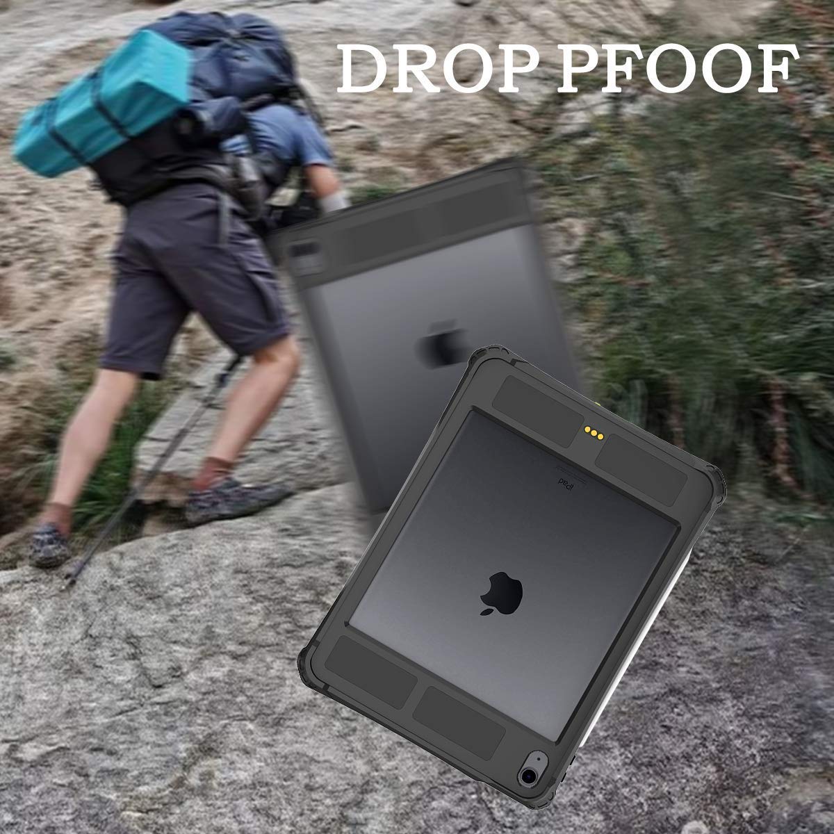 Shellbox Case for iPad Air 4th/5th Generation 2022-2020, Waterproof Dustproof Shockproof Case with 360° Full-Body Protection,Lanyard and Kickstand : Electronics