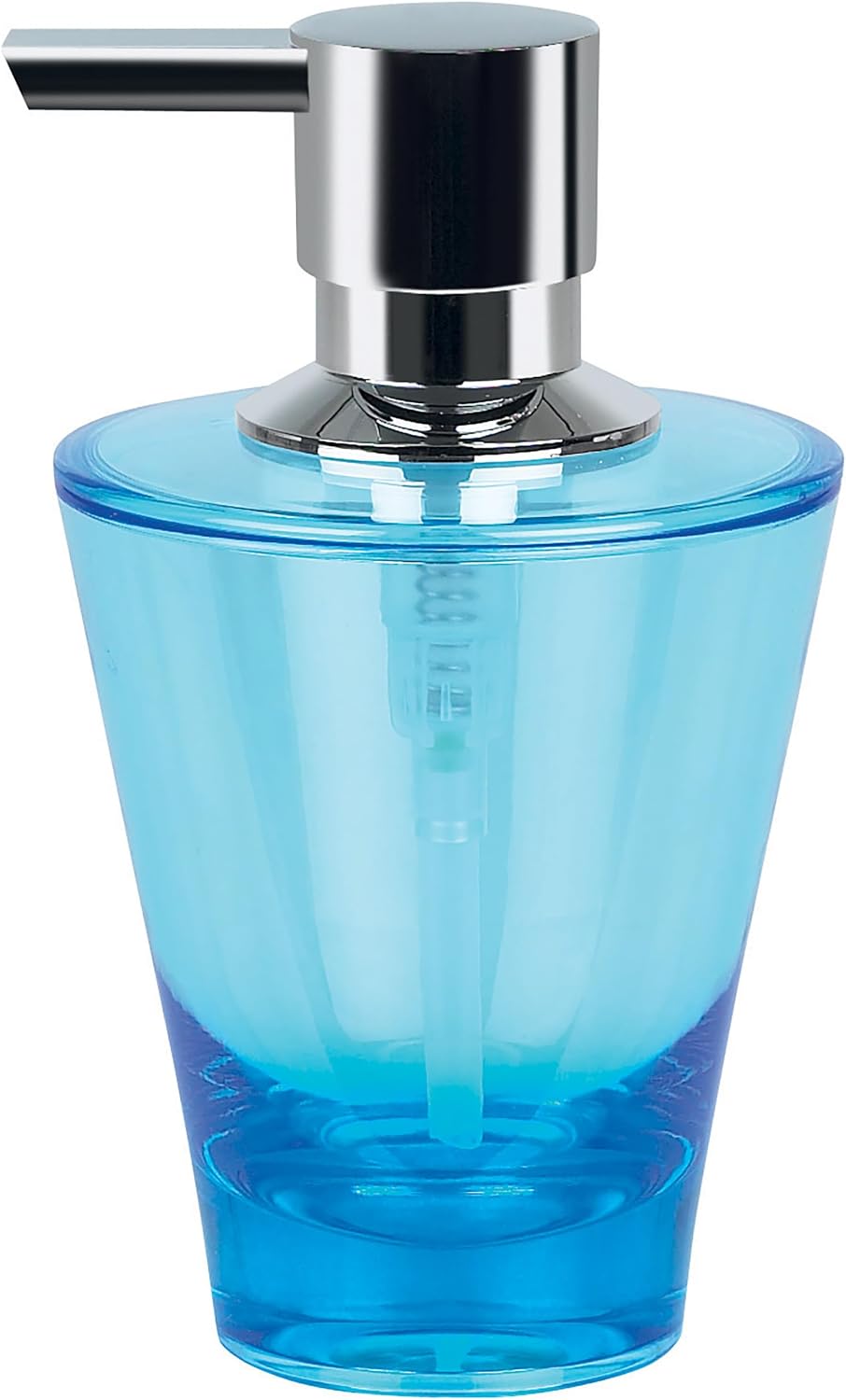 Spirella Max Light Cobalt Soap Dispenser Acrylic Blue Height 14.5 cm x Width 8.5 cm