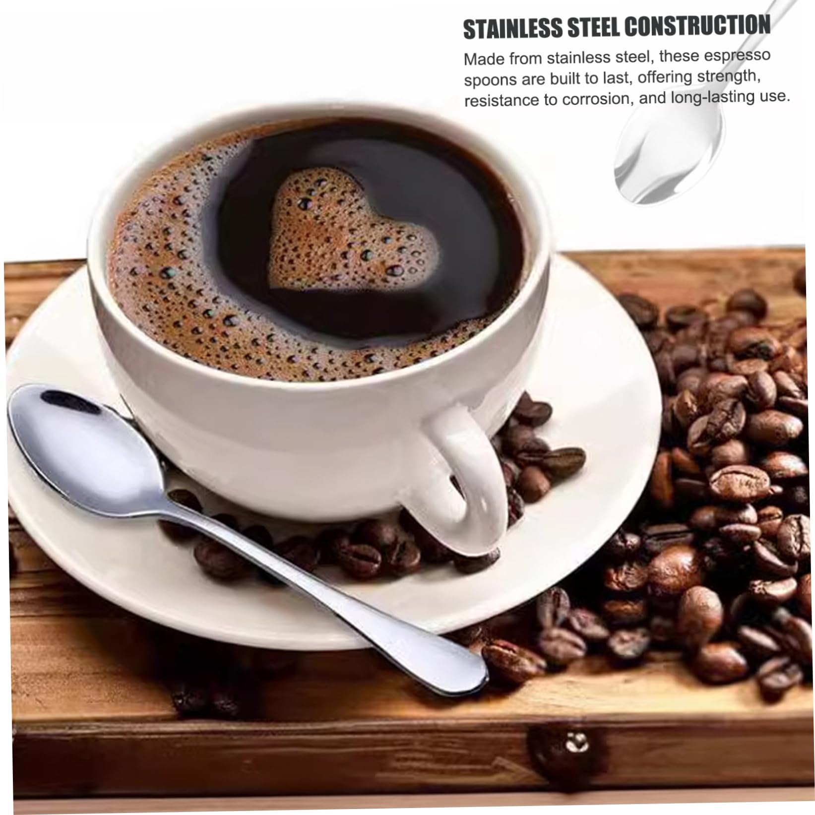 Łyżeczki do espresso 12 szt. kawy ze stali nierdzewnej
