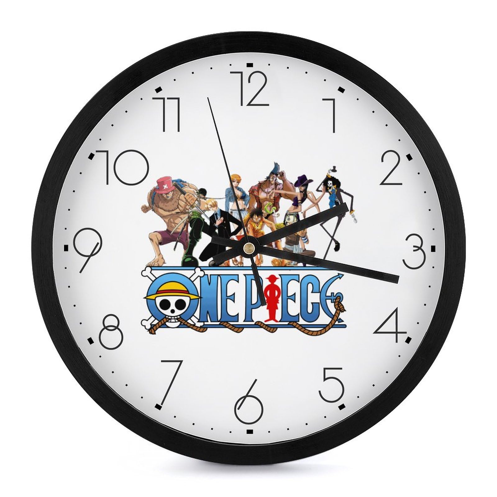 ワンピース(ONE PIECE) 壁掛け時計 兼 日時計/週刊少年JUMP懸賞品 人気のアニメ『ONE PIECE』海賊マークがデザインされた