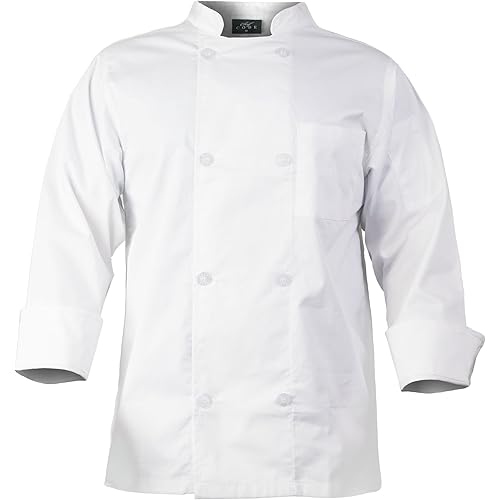 Chef Code Men's 8 Pearl Button Chef Coat